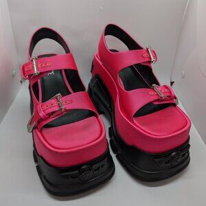 Versace hot pink platform sandals EU 37.5